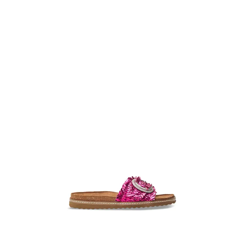 Pink Jarilla Woven Sandals