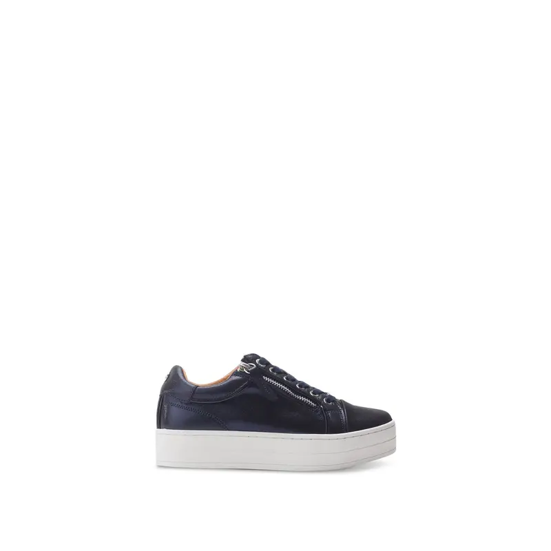Black Barlli Side-Zip Trainers