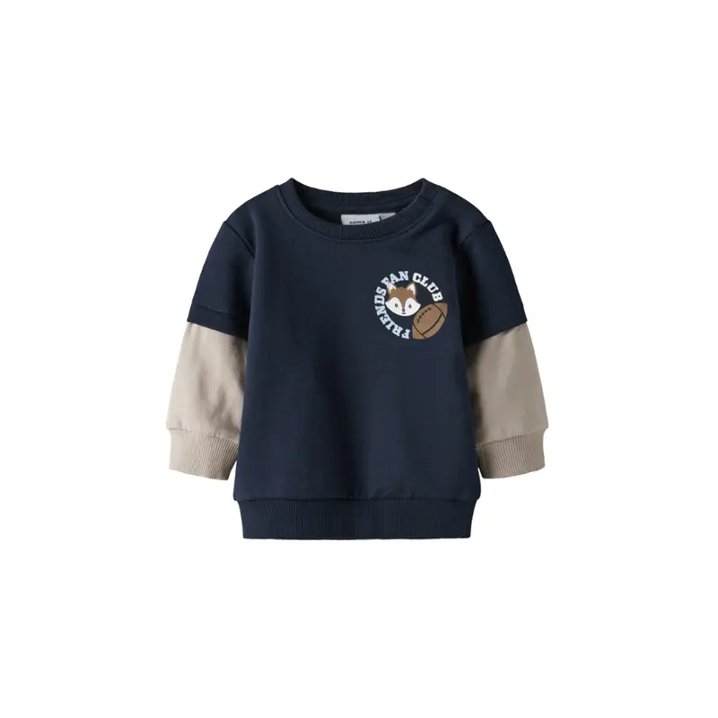 Baby Sumo Long Sleeve Sweatshirt Brown