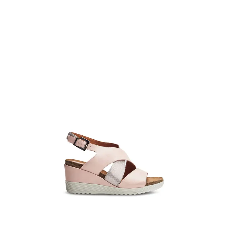 Kalina Leather Sandals Pink