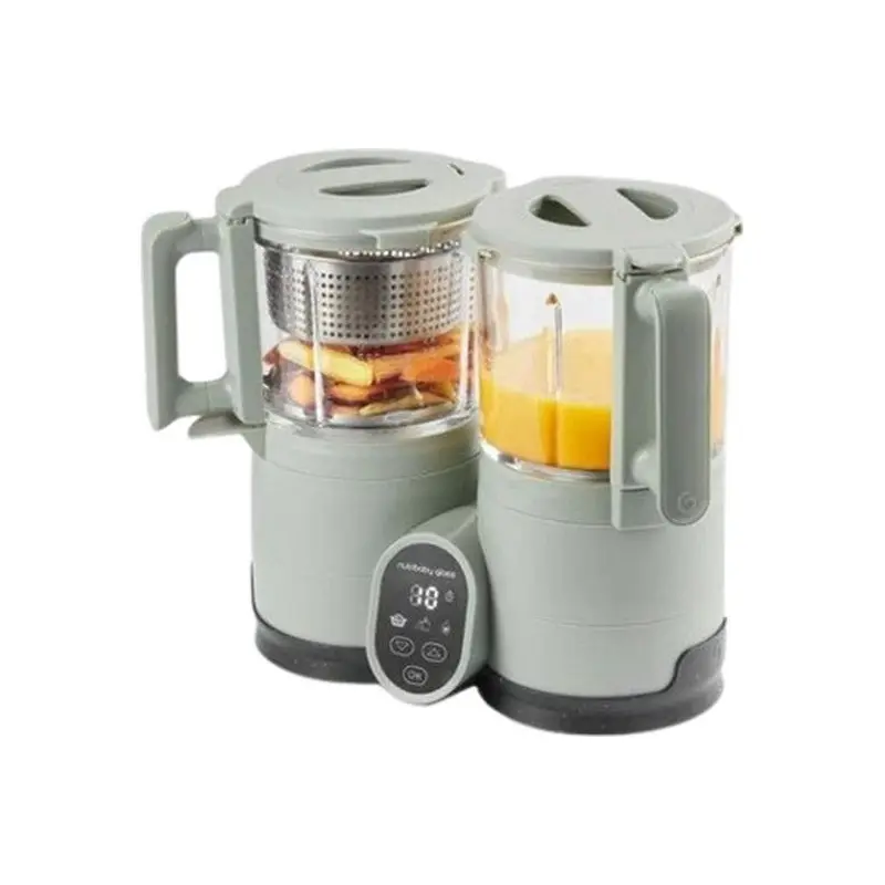 BABYMOOV Nutribaby Glass 2.0 4-in-1 Baby Food Maker - Green