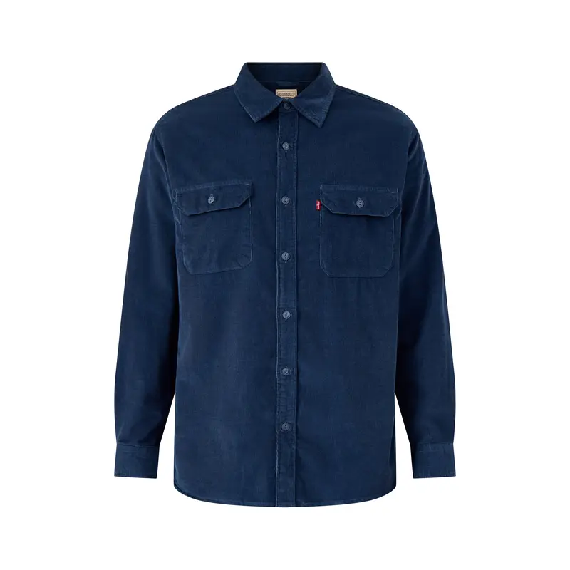 Jackson Worker Cotton Cord Shirt Blue