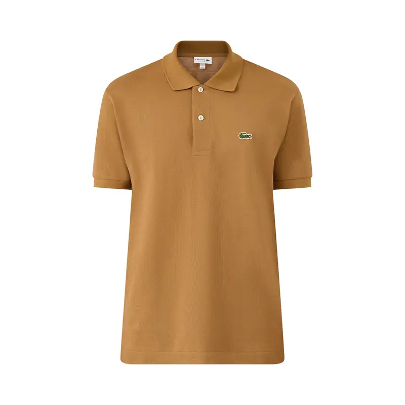 Classic Short Sleeves Cotton Polo Brown