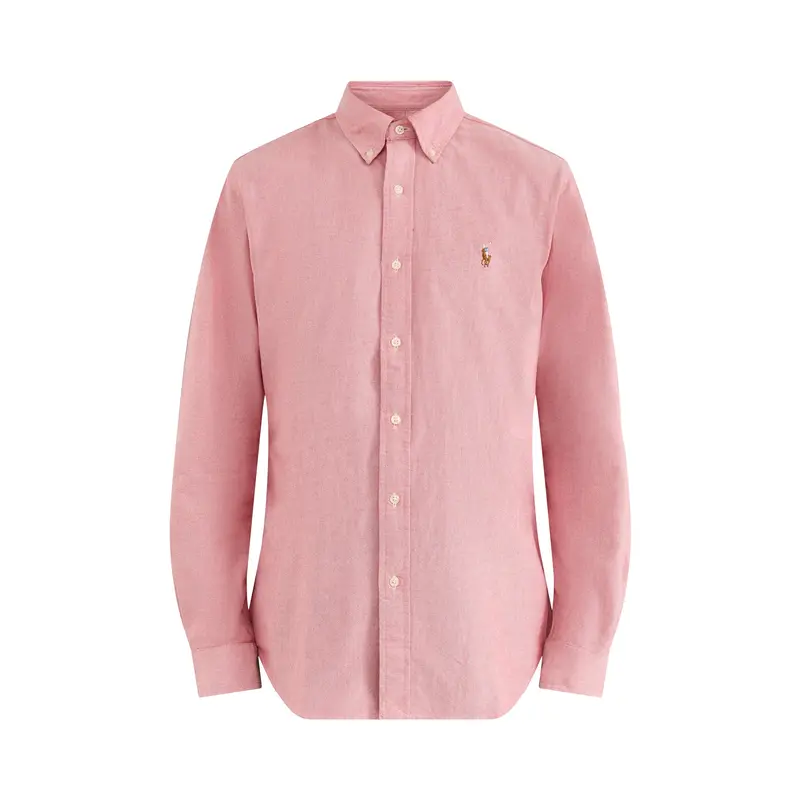 Custom Fit Cotton Oxford Shirt Pink