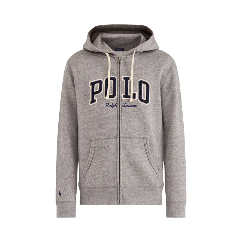 Polo Cotton Hoodie Grey