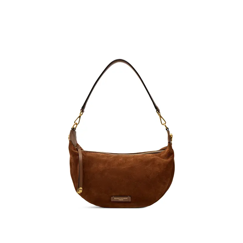 Aisha Suede Crescent Crossbody