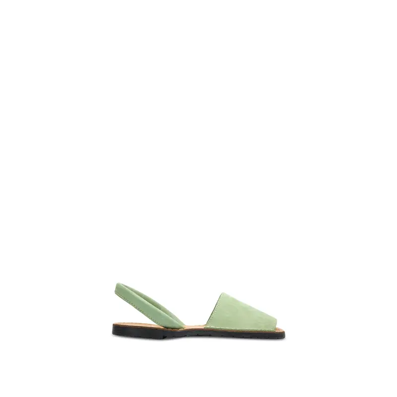 Sole Macaw Nubuck Menorcan Sandals Green