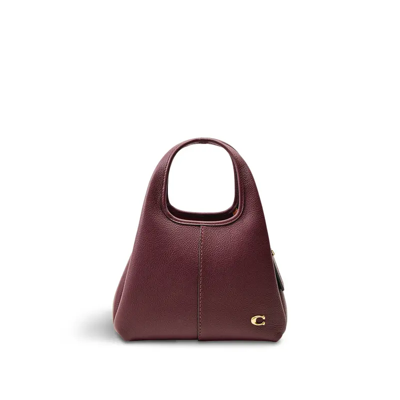 Lana Shoulder Leather Bag 23 Merlot