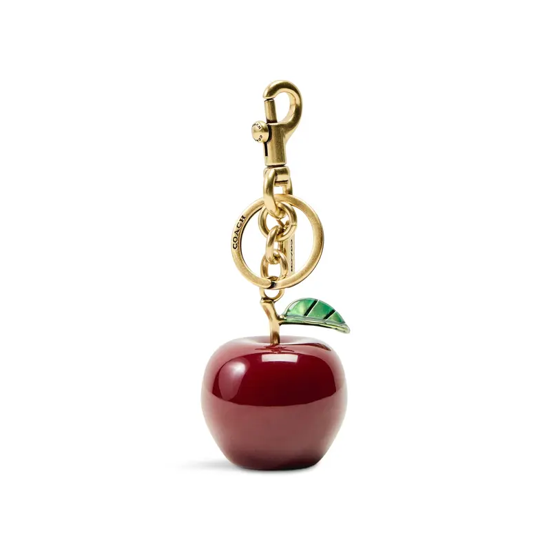 Small Apple Bag Charm Multi