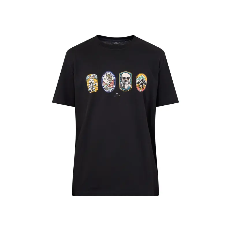 Badges Short Sleeves Tee Black