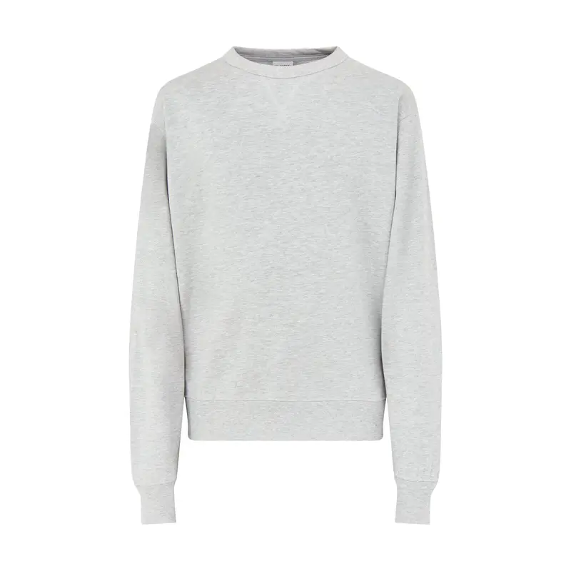 Relax luke Long Sleeves Sweatshirt Crew Neck Grey
