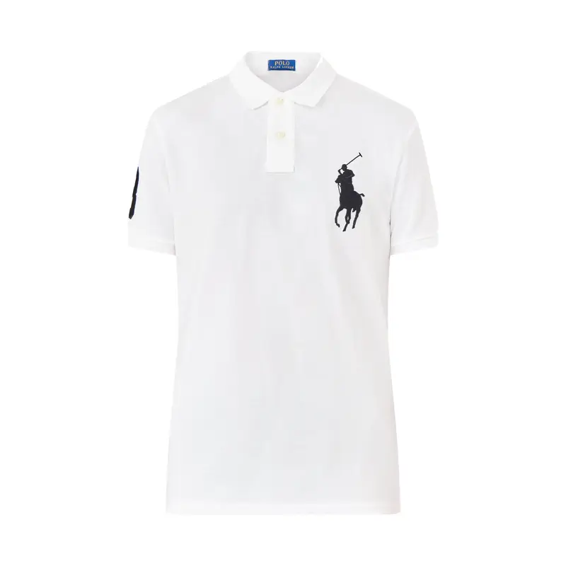 Big Polo Short Sleeves Cotton Top White
