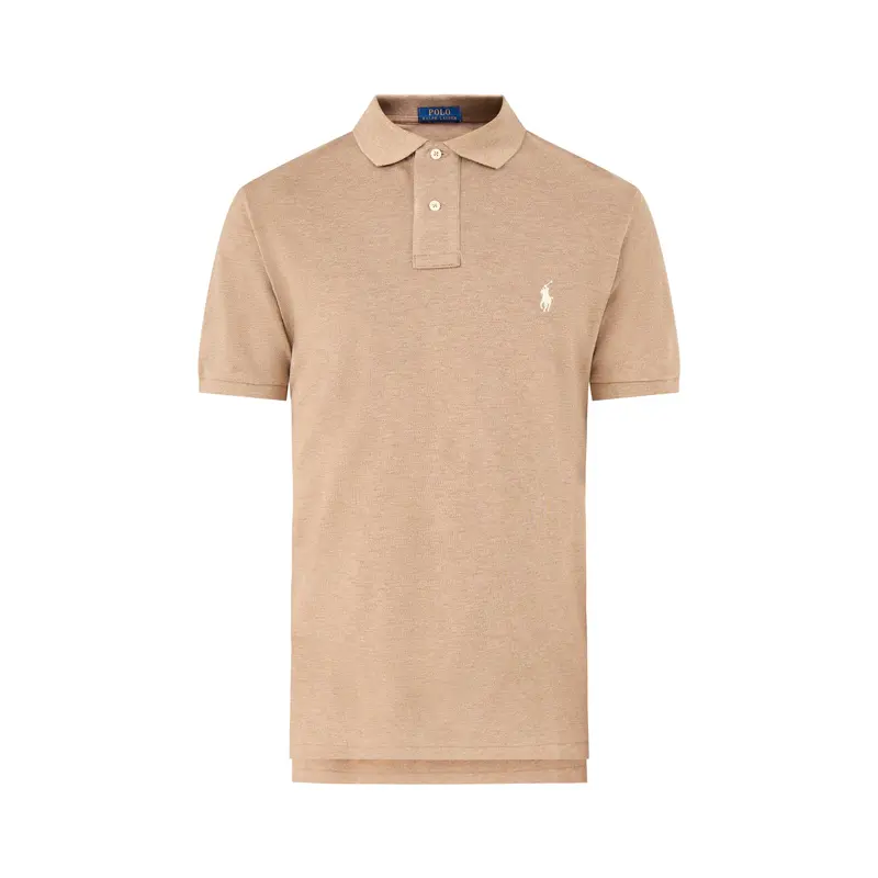 Custom Fit Polo Short Sleeves Top Grey