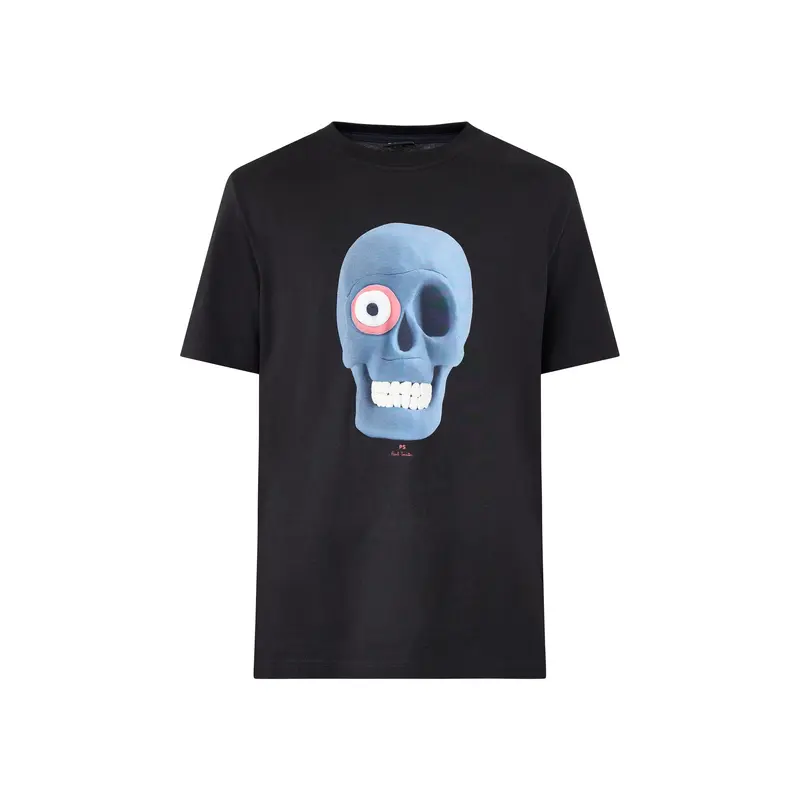 One Eye Skull Short Sleeves Tee Black