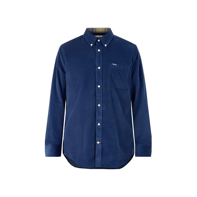 Ramsey Tailored Cotton Cord Shirt Denim