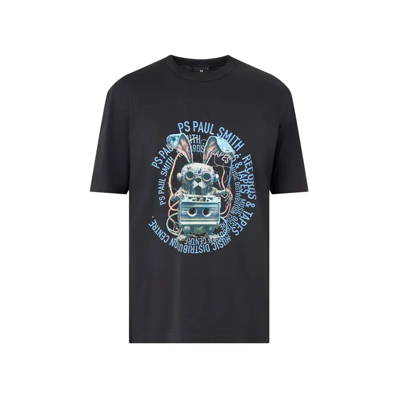 Tape Bunny Short Sleeves Tee Black