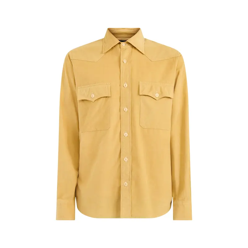 Western Cotton Shirt Yellow