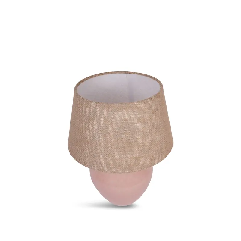 Aubrey Dusky Pink Ceramic Table Lamp Small E27 60W