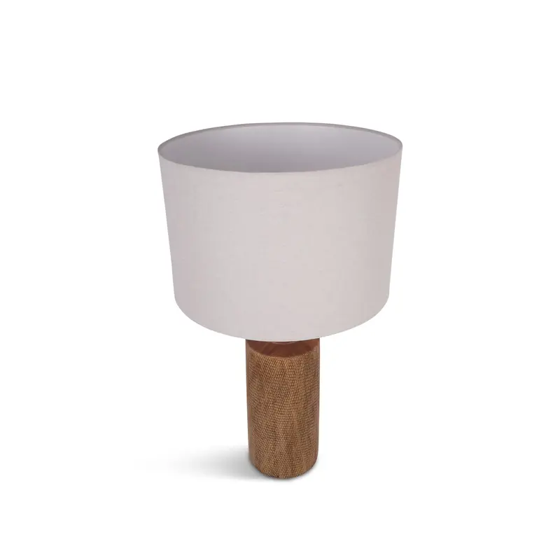 Hastings Textured Ceramic Table Lamp with Shade E27 60W