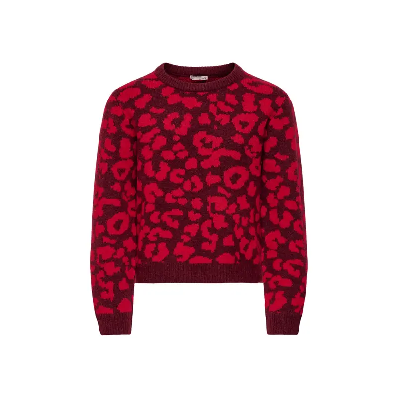 Kogdora Life Leo Long Sleeves O-Neck Knitwear Cabernet