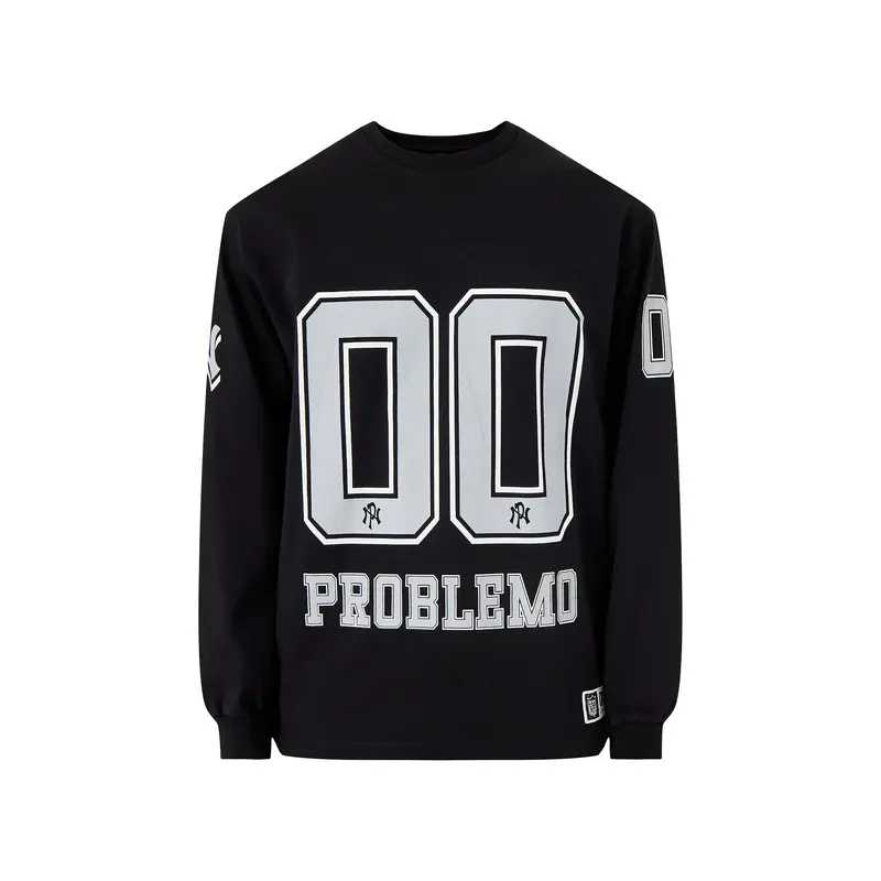 NP00 Sports Cotton Long Sleeves Jersey Black