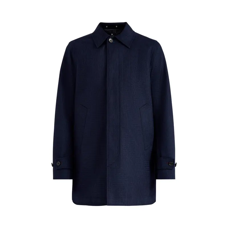 Woolen Coat Dark Navy