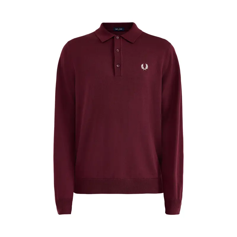 Classic Knitted Long Sleeves Polo