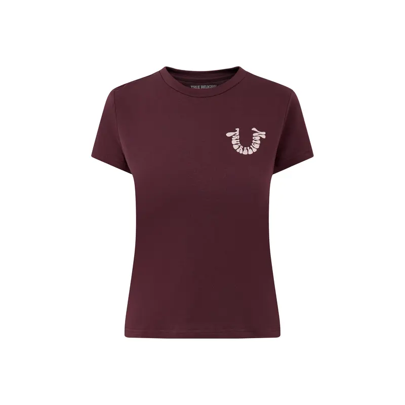 Crystal Crew Tee Brown