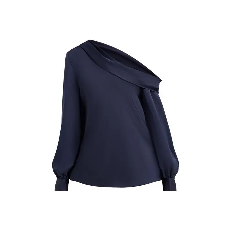 Zamiel Long Sleeves Blouse Navy
