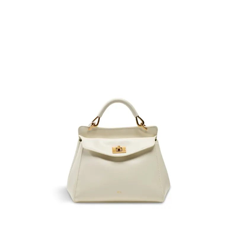 Lucia Classic Top Handbag White