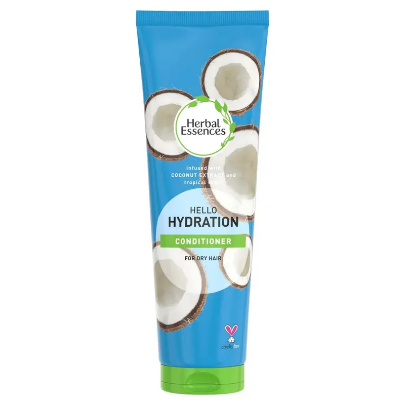 Herbal Essences HELLO HYDRATION Conditioner 275ml Infused With Coconut Extract. Moisturises Dry Damaged Hair