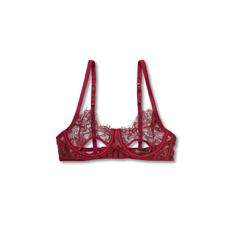 Naraya Balcony Bra Bordeaux