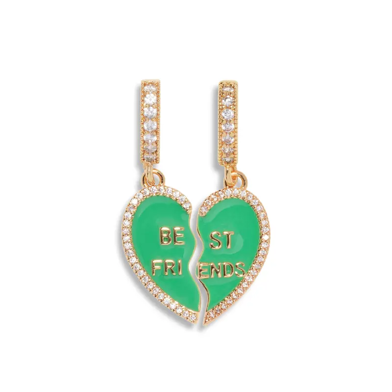 Best Friend Pendant 18k Gold Plated Green