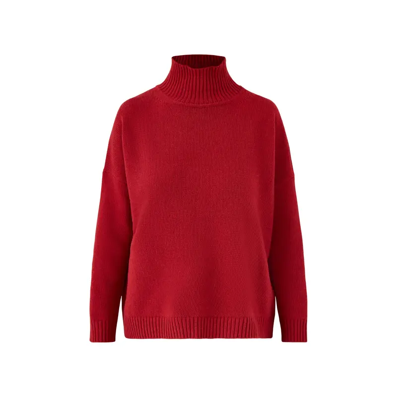 Borgia High Neck Knitwear Berry Red