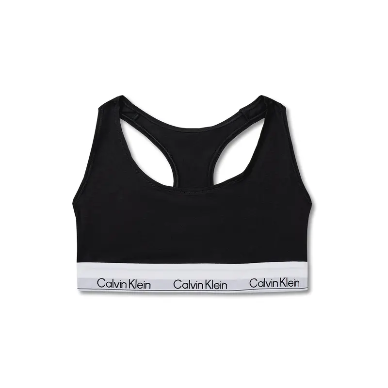 Icon Cotton Unlined Bralette Black