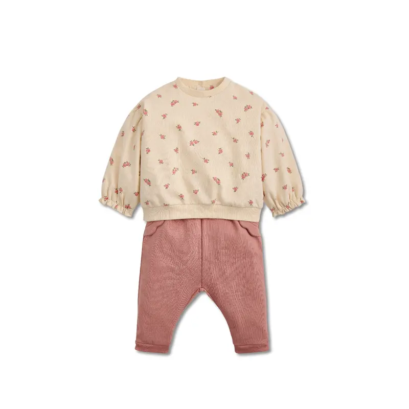 2 Piece Sweatshirt & Jogger Set Pink