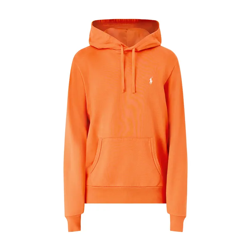 Loopback Terry Overhead Hoodie Orange Cotton