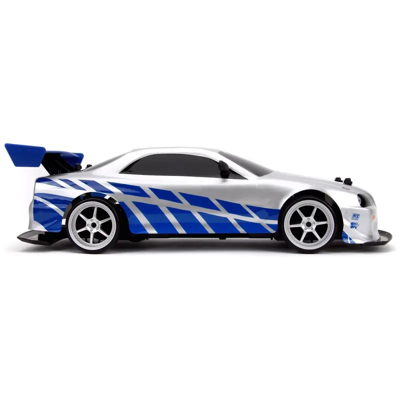 Fast & Furious Remote Control Car Brian's Nissan Skyline GT-R (R34) 1:10 Scale