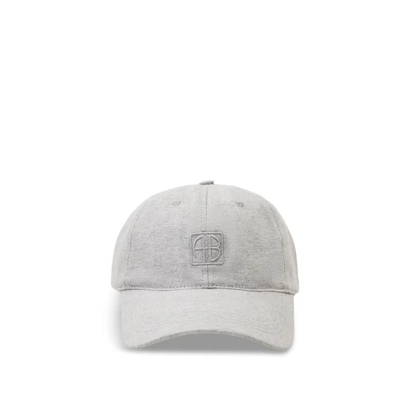 Jeremy Baseball Cap Framed Monogram Heather Grey