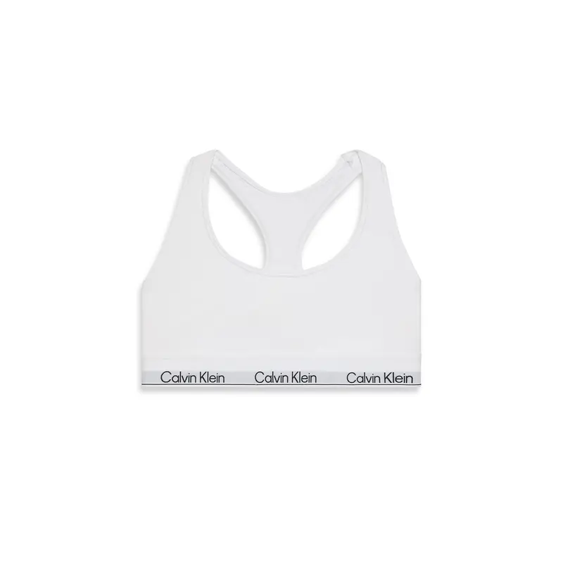 Icon Cotton Unlined Bralette White