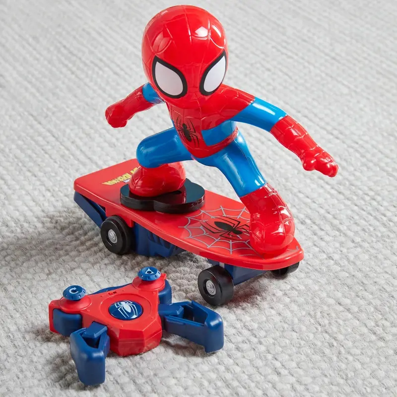Marvel Spider-Man Remote Control Skateboard Figure Set