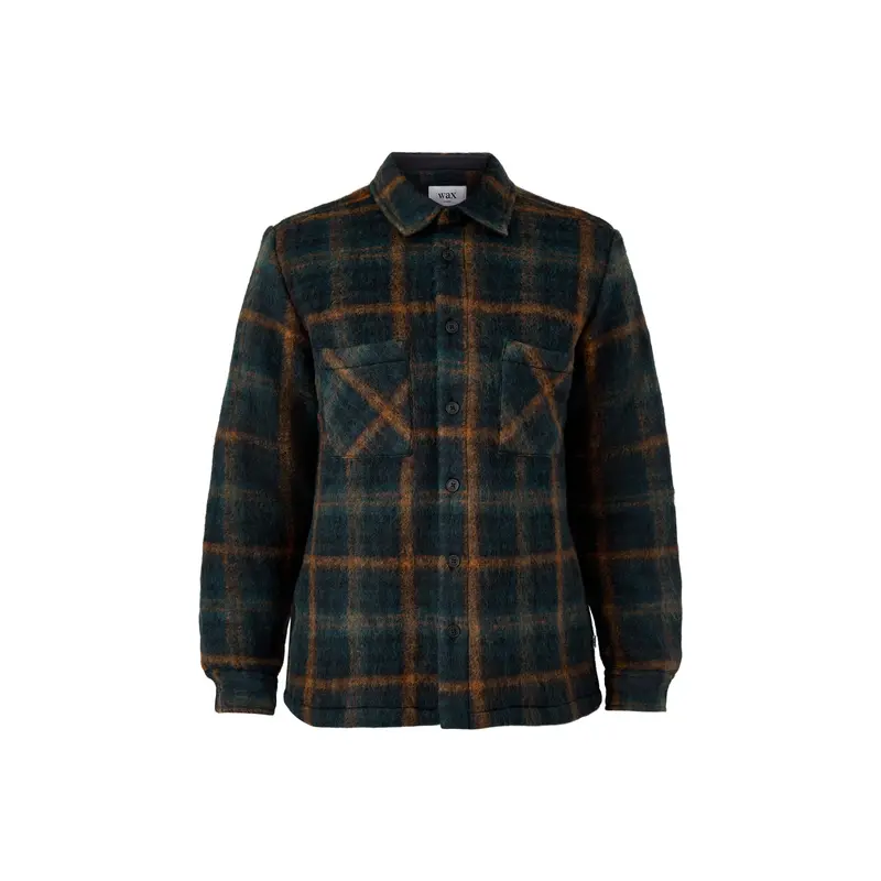 Whiting Overshirt Teal / Orange