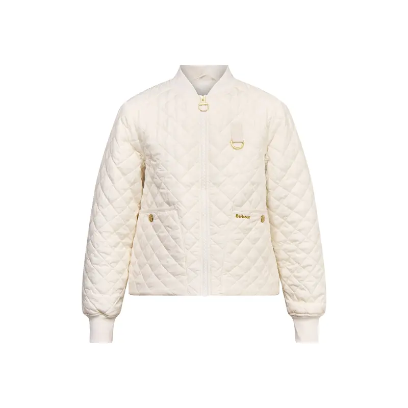 Womens White Barbour Reyna Quilt Jacket