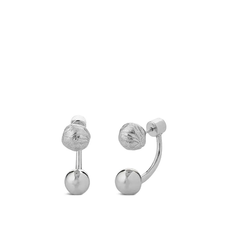 Tideform Drop Earrings Silver