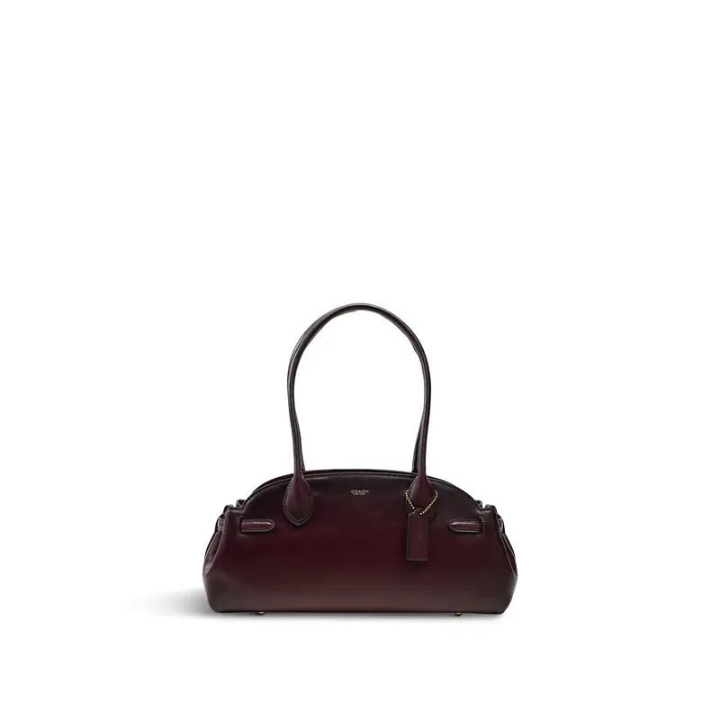Natural Grain Leather Empire Carryall 34 Merlot