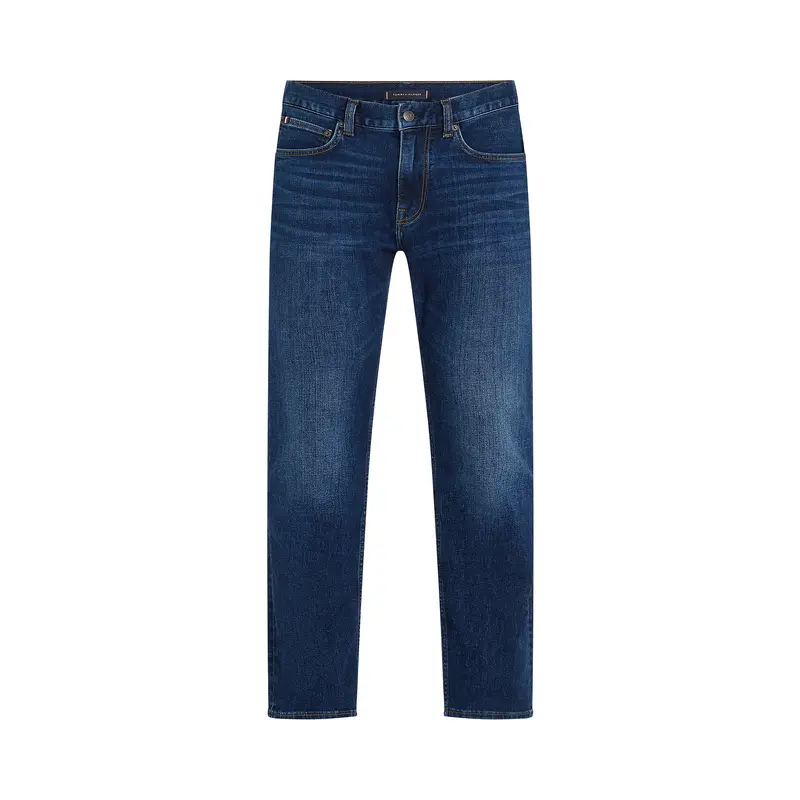 Denton Straight Leg Jeans Dark Blue Cotton