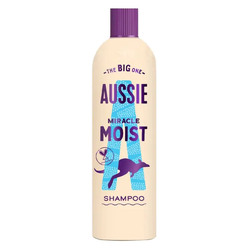 Aussie Miracle Moist Shampoo 400ml. Moisture-Quenching Formula to Revive Dry
