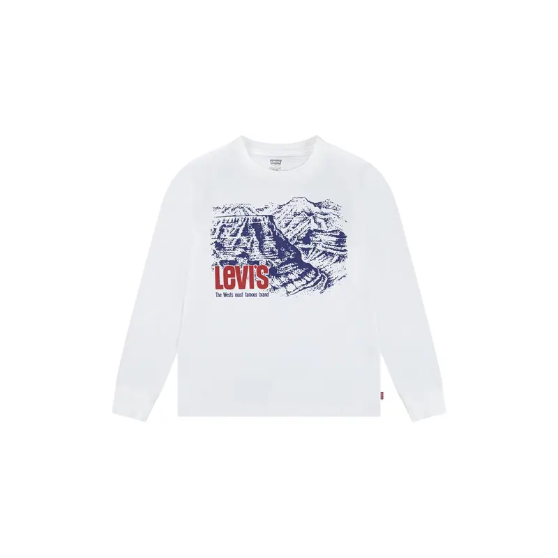 Canyon Long Sleeves Tee White