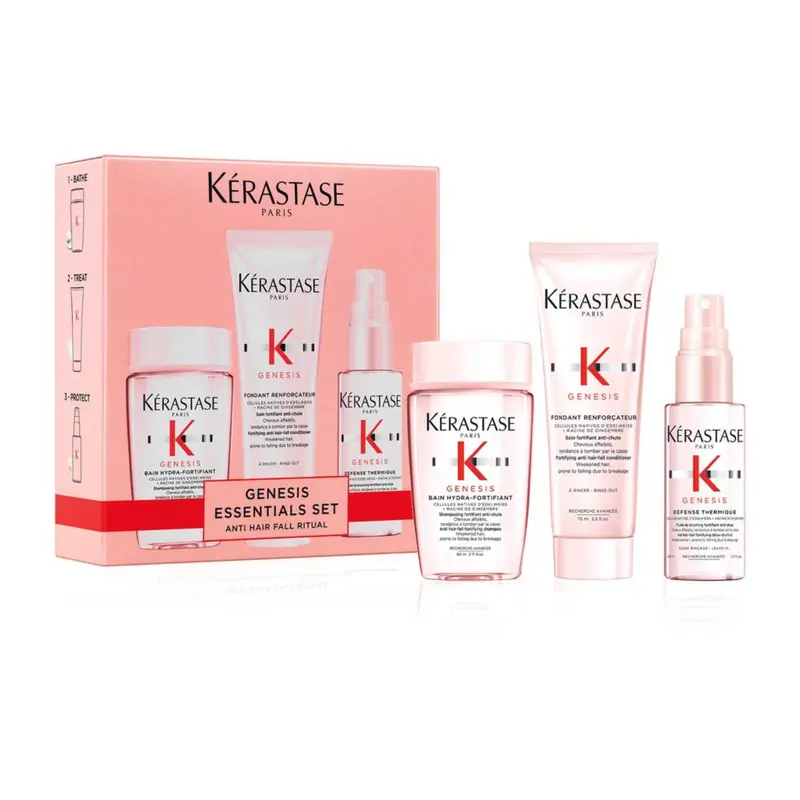 Krastase Genesis Discovery Gift Set for hair fall due to breakage with Ginger and Aminexil