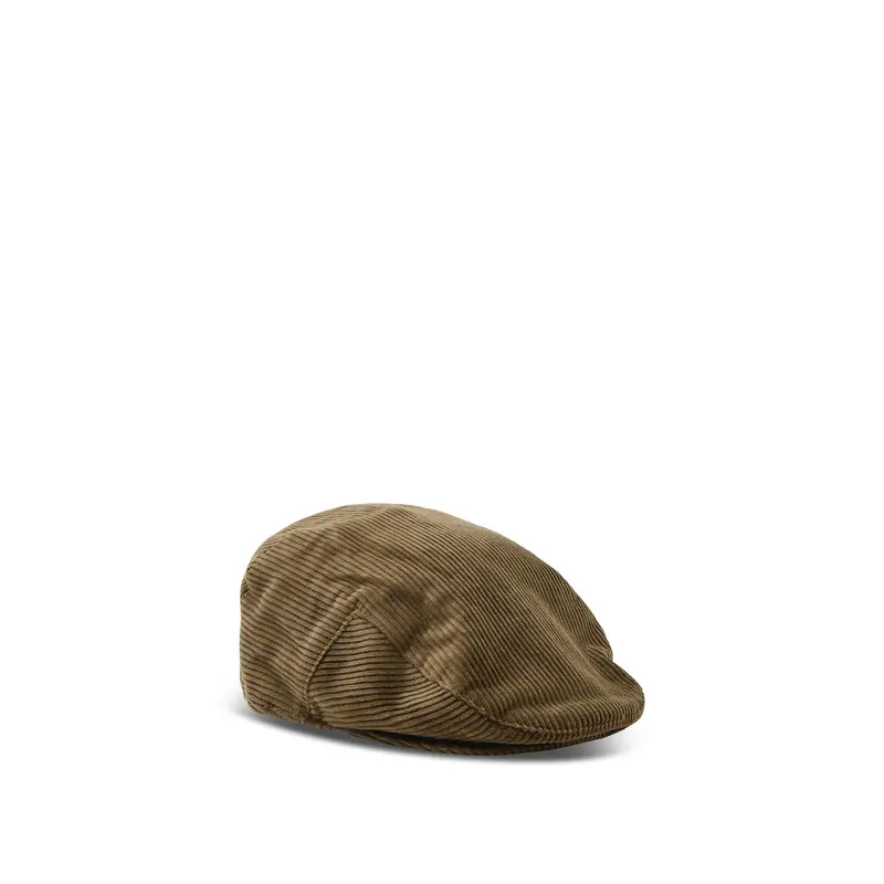Barbour Westdale Cord Flat Cap Olive